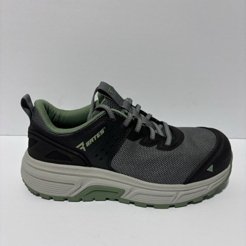 Bates Women’s Jumpstart Low Grey Composite Toe Sneakers, Size 9.5 M
